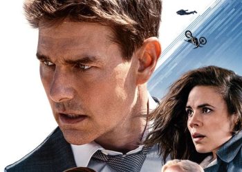 Tom Cruise and Hayley Atwell on the poster for Mission: Impossible - Dead Reckoning Part 1
