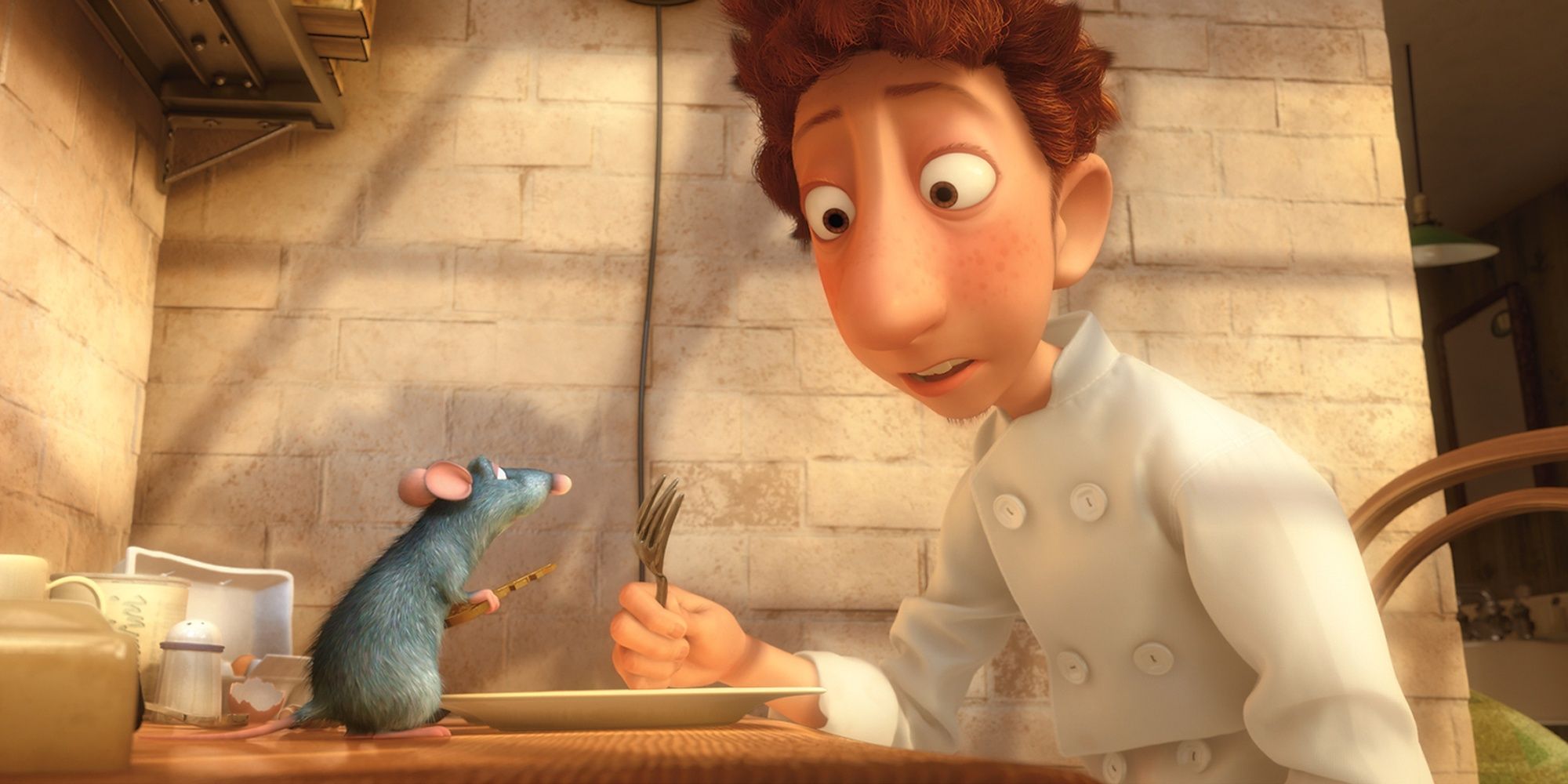Rémy et Linguini dans 'Ratatouille'
