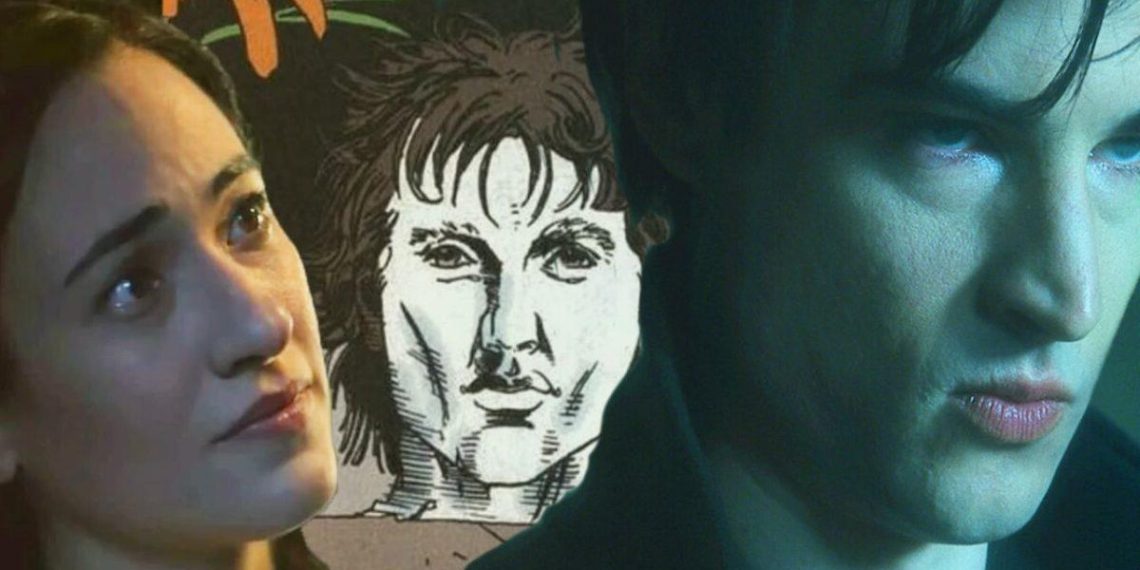 The Sandman : sur une photo de la saison 2, Morpheus parle à un mystérieux personnage