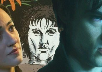 The Sandman : sur une photo de la saison 2, Morpheus parle à un mystérieux personnage