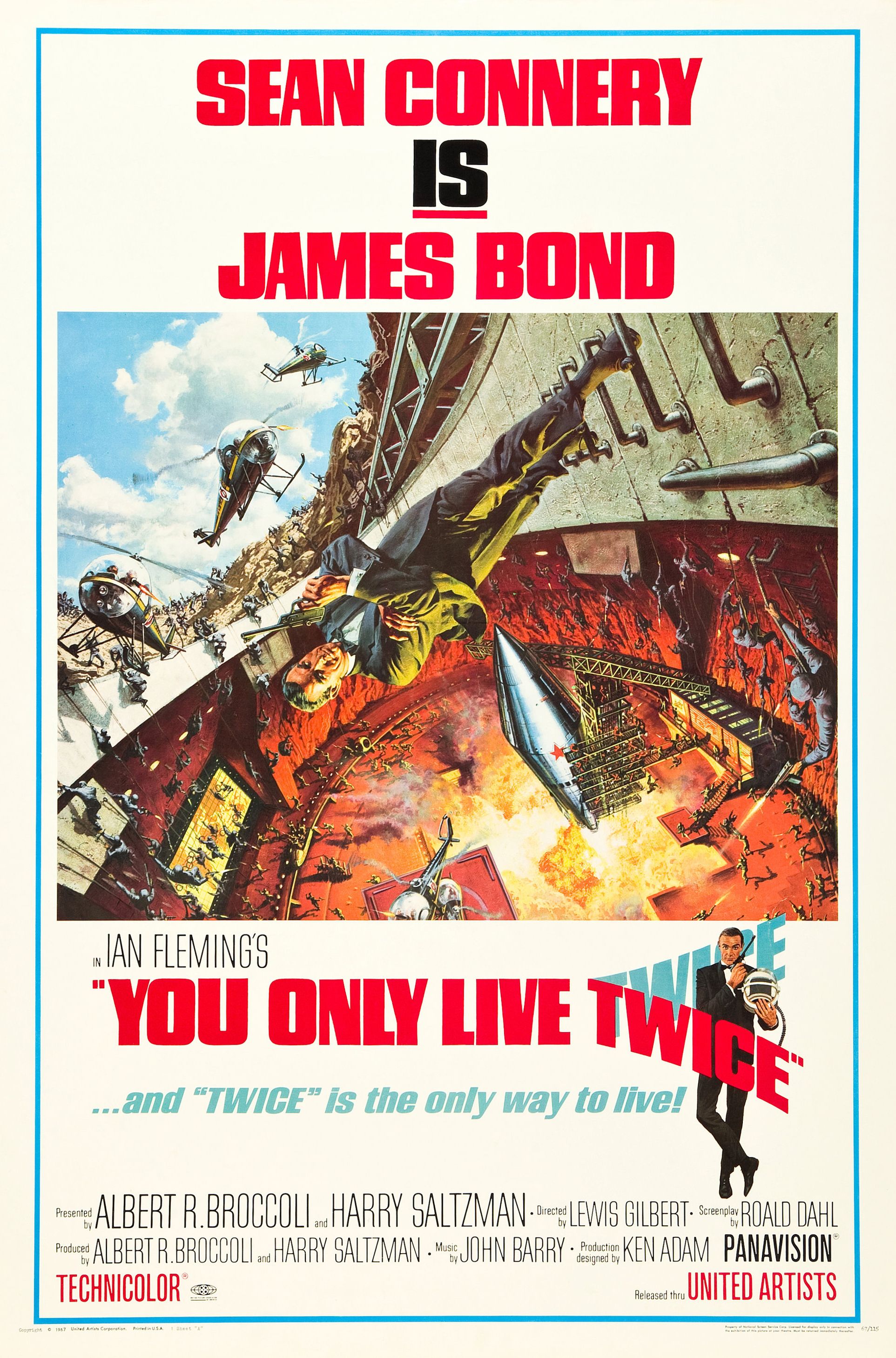 tu ne vis que deux fois affiche de film de James Bond