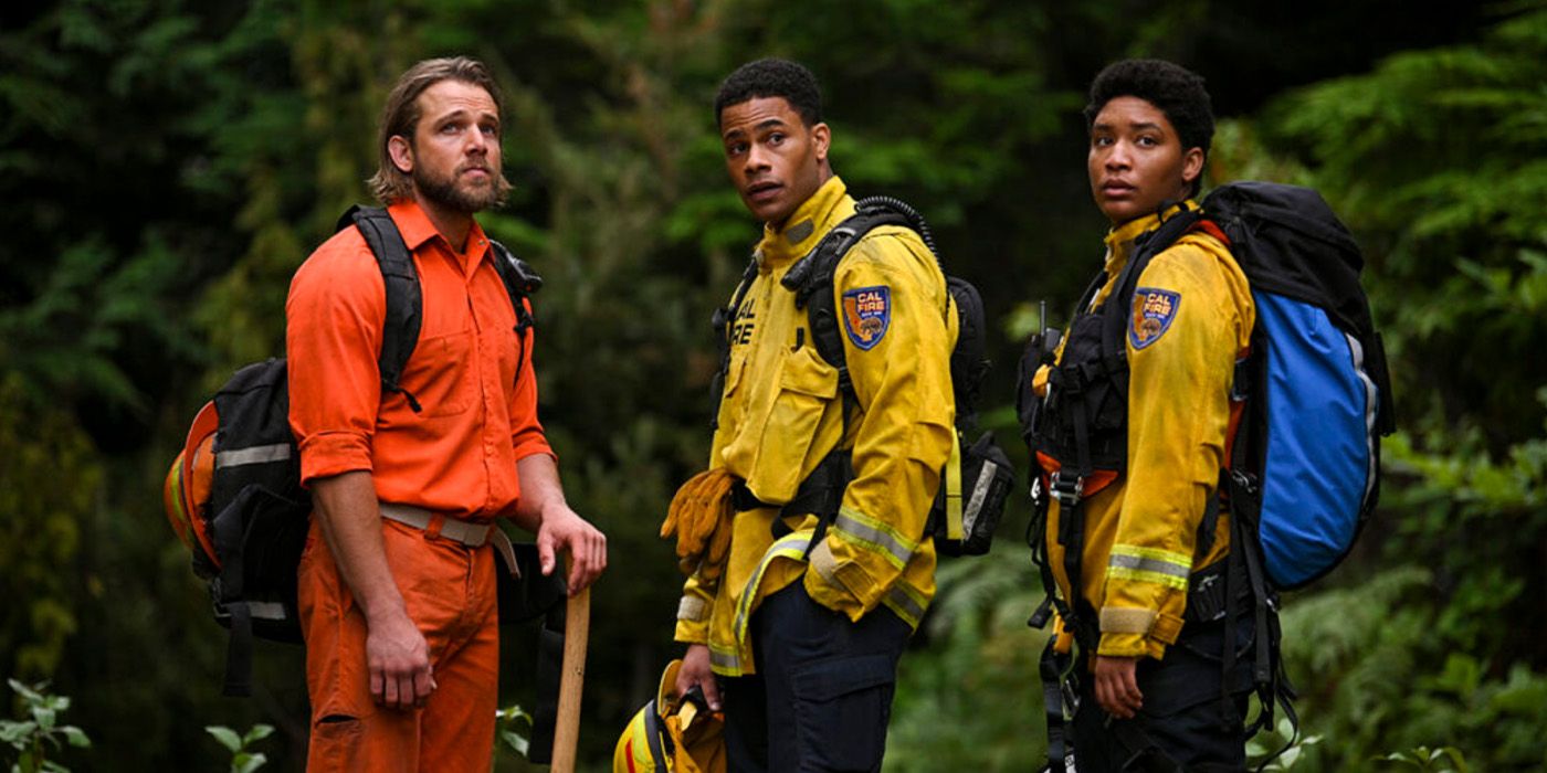 Bode Leone (Max Thieriot), Jake Crawford (Jordan Calloway) et Eve Edwards (Jules Latimer) de garde dans 