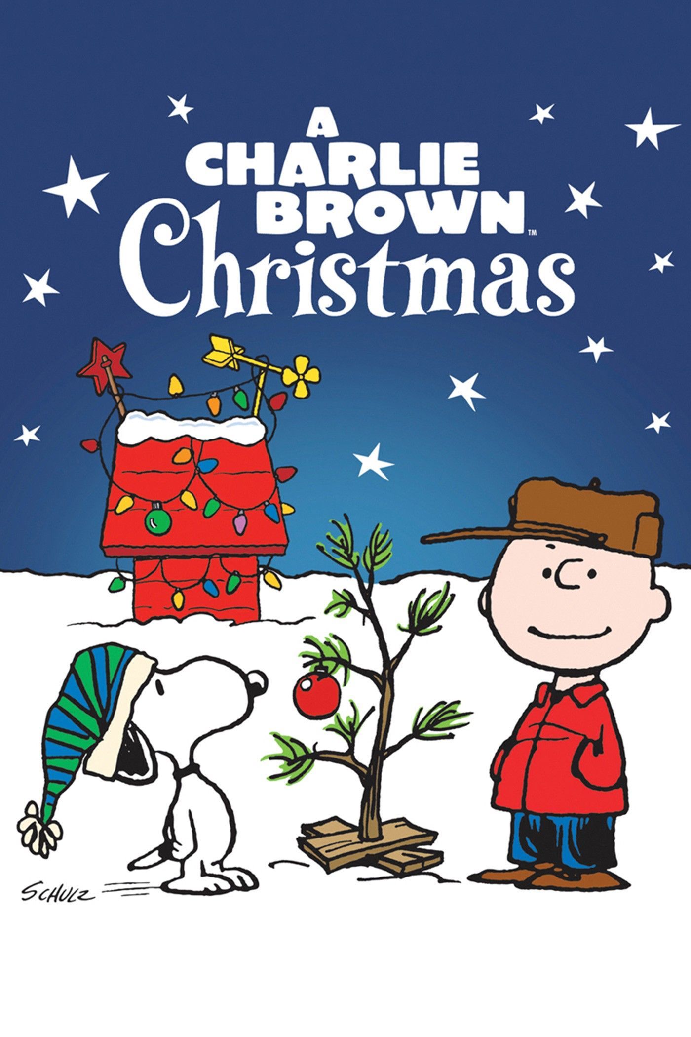 Une affiche de film de Noël de Charlie Brown