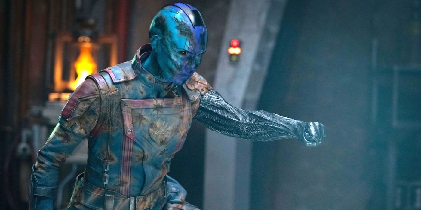 Nebula in Guardians of the Galaxy Volume 3 ready to punch something