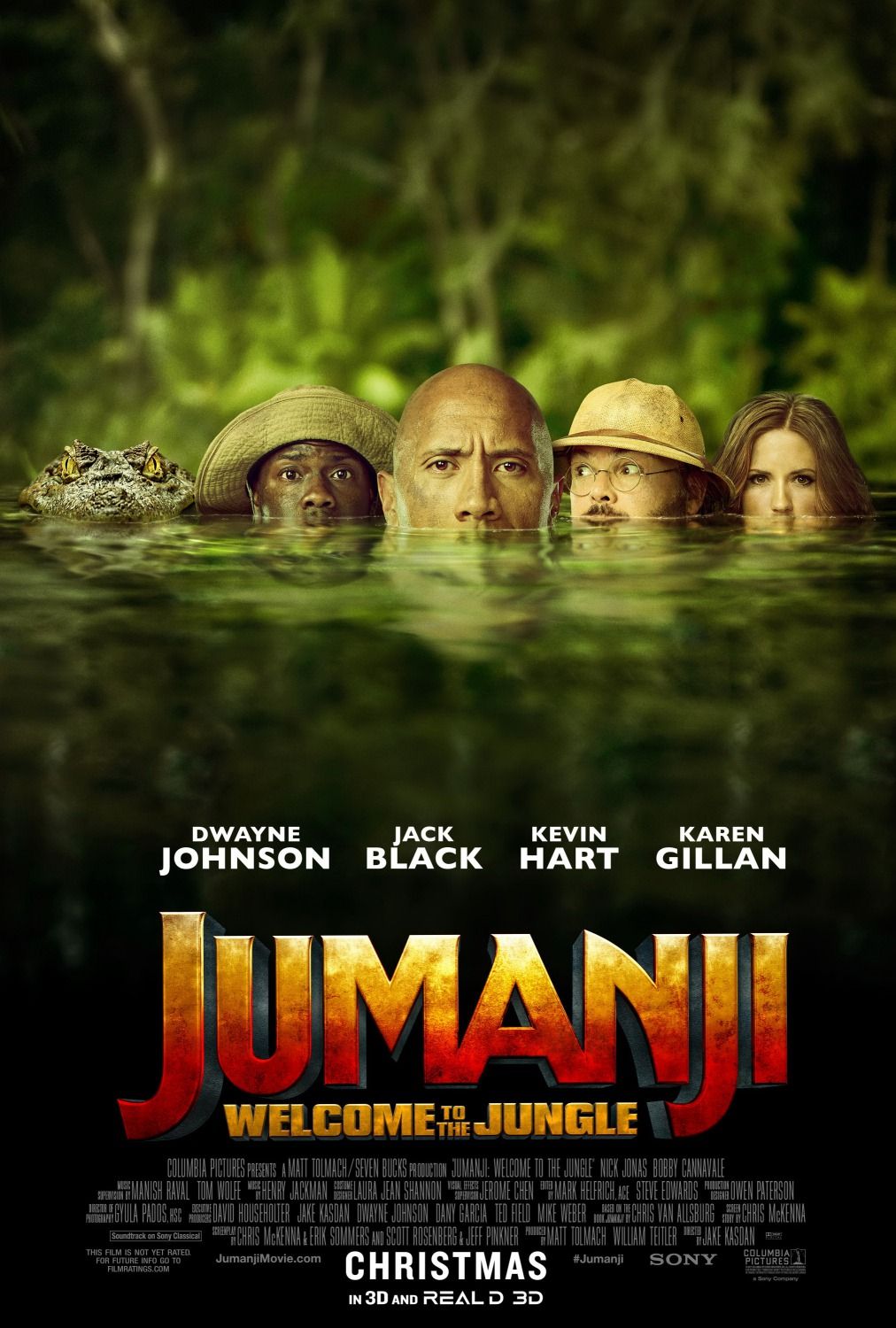 Jumanji Bienvenue dans la jungle affiche du film