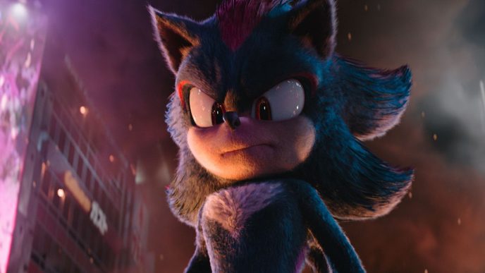 Shadow (Keanu Reeves) arrives in Sonic the Hedgehog 3.