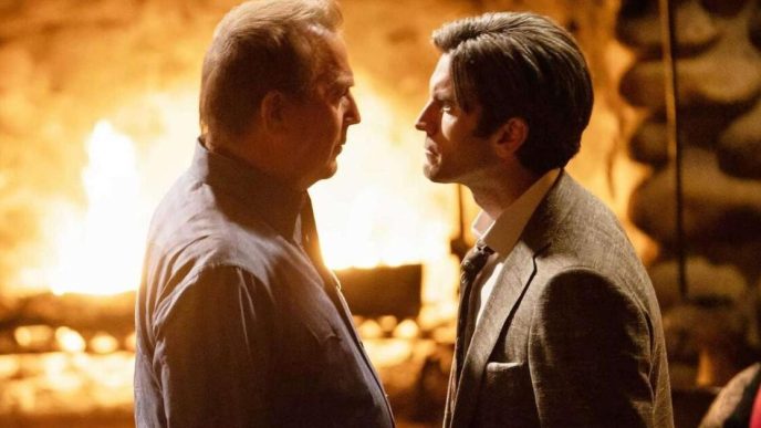 Yellowstone, Kevin Costner e Wes Bentley stavano per azzuffarsi tra loro
